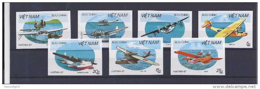 VIETNAM  Avions - Airplanes 834/840 Non Dentelé - Imperforated - Ongetand - Trains