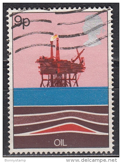 Gran Bretagna, 1978 - 9p Oil Production Platform - Nr.827 Usato° - Usati