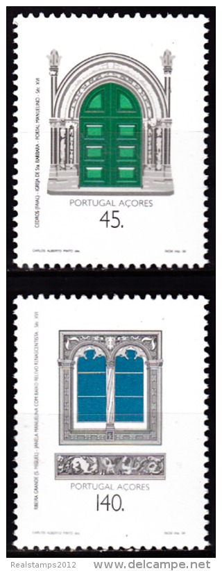 PORTUGAL -1994 - Arquitectura Período Descobrimentos - O Manuelino Nos Açores) (Série, 2 Valores)   **MNH  Af. Nº 2239/0 - Neufs