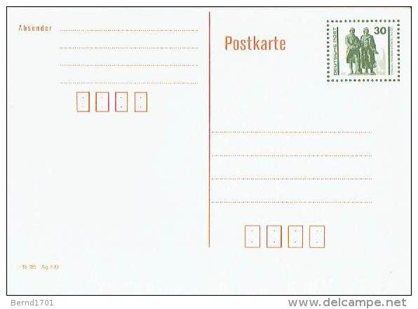 DDR / GDR - Postkarte Ungebraucht / Postcard Mint (D1168) - Cartes Postales - Neuves