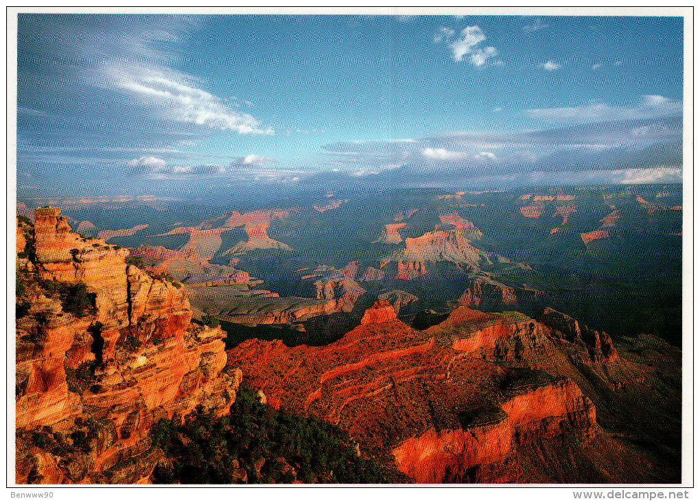 Grand Canyon National Park Postcard, Yaki Point At Sunrise, South Rim - USA National Parks