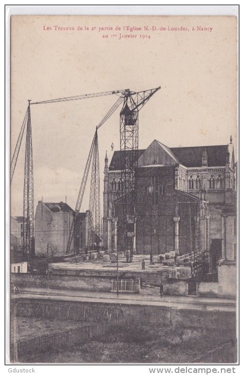 Les Travaux De La 2nde Partie De L'eglise Notre Dame De Lourdes, à Nancy - Nancy