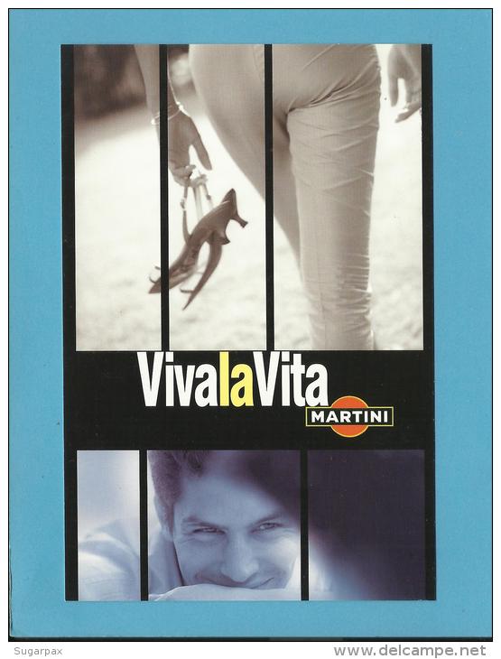 MARTINI - 11/2002 - Viva La Vita - ADVERTISING - Postcard From PORTUGAL- 2 Scans - Alcools