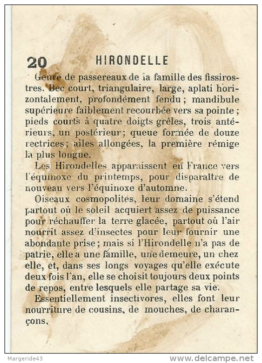 CHROMOS AUX DEUX PASSAGES (LYON) - HIRONDELLE. - Altri & Non Classificati