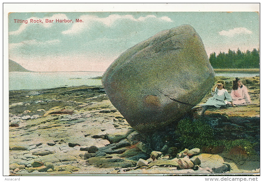 Bar Harbor Tilting Rock   P. Used 1909  Editor  The Metropolitan - Autres & Non Classés