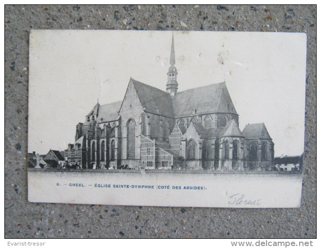 Cp/pk Gheel Geel église Sainte-dymphne Coté Absides Bertels - Geel