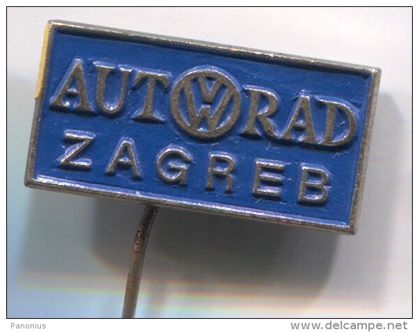 VW, Volkswagen - AUTORAD, Zagreb, Croatia, Vintage Pin  Badge - Volkswagen