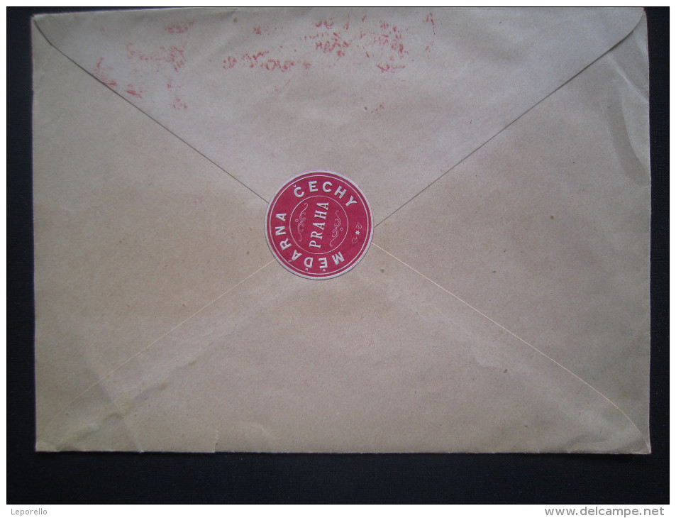 BRIEF Frankotype Freistempel Postfreistempel 1929 PRAHA 1 Olivova Medarna  /// Tm2101 - Briefe U. Dokumente