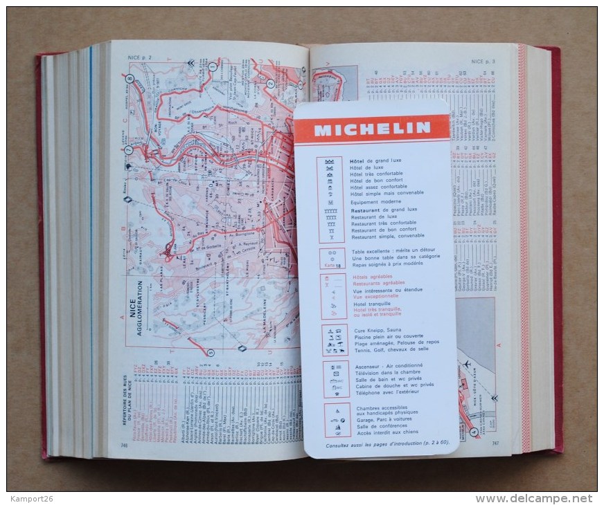 1977 MICHELIN France Maps Roads Routes GUIDE RED - Michelin-Führer