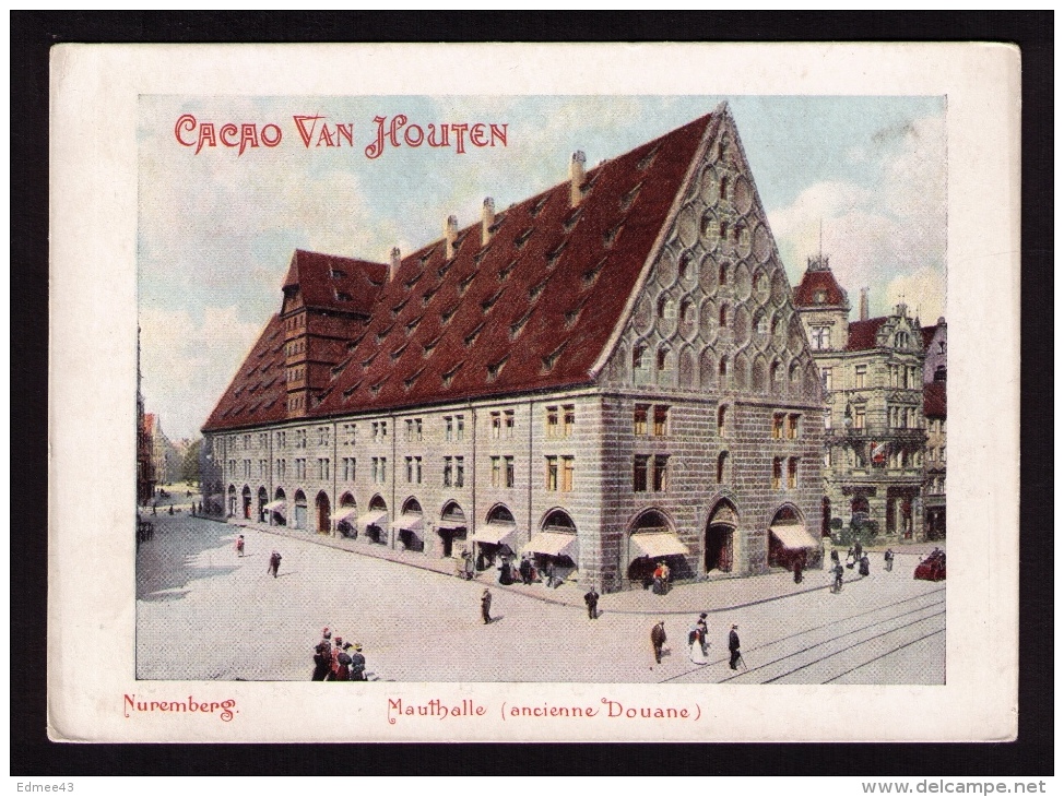 Grande Chromo-photo Cacao Van Houten, Allemagne, Nuremberg, Mauthalle (ancienne Douane) - Van Houten