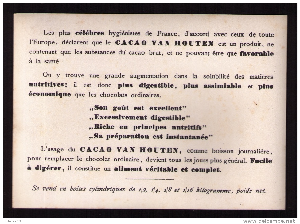 Grande Chromo-photo Cacao Van Houten, Série « Vue De Hollande », Amsterdam, Canal Keizersgracht - Van Houten