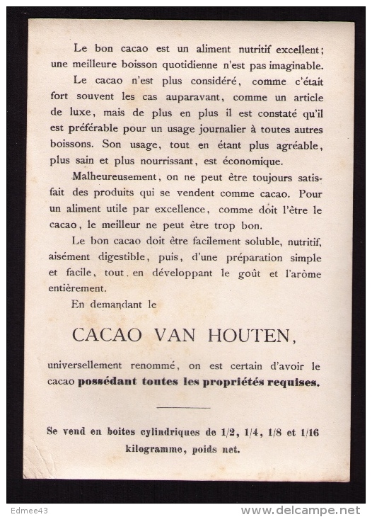 Grande Chromo-photo Cacao Van Houten, Série « Vue De Hollande », Habitants De L'île De Marken - Van Houten
