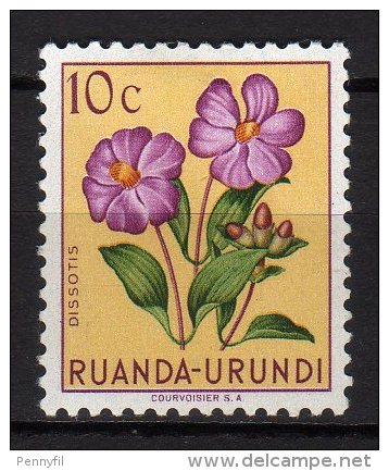 RUANDA URUNDI - 1953 Scott# 114 * - Nuovi