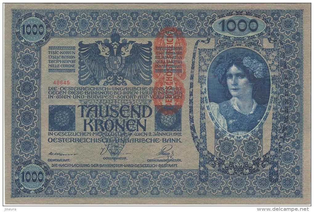 AUSTRIA 1000 KRONEN 1902 PICK 59 UNC - Austria