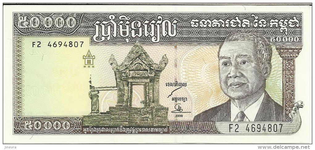 CAMBODIA 50000 RIELS 1998 PICK 49b UNC - Kambodscha