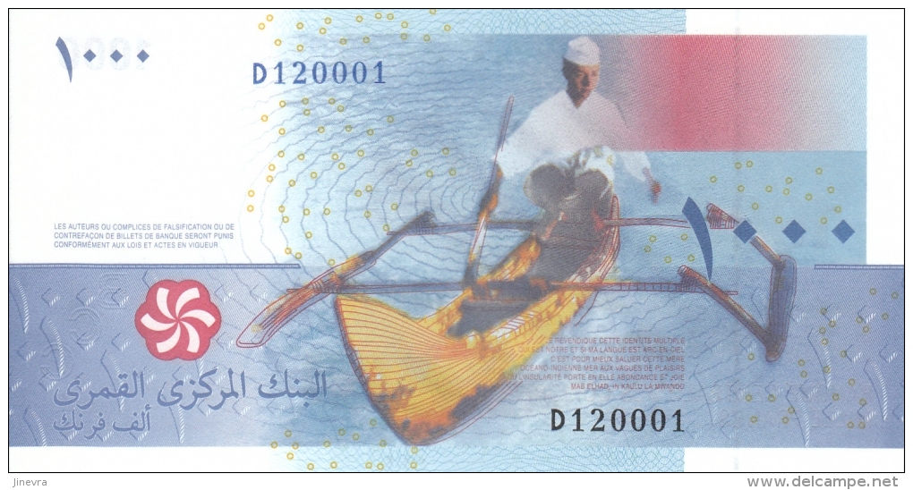 COMORES 1000 FRANCS 2005 PICK 16 UNC - Comores