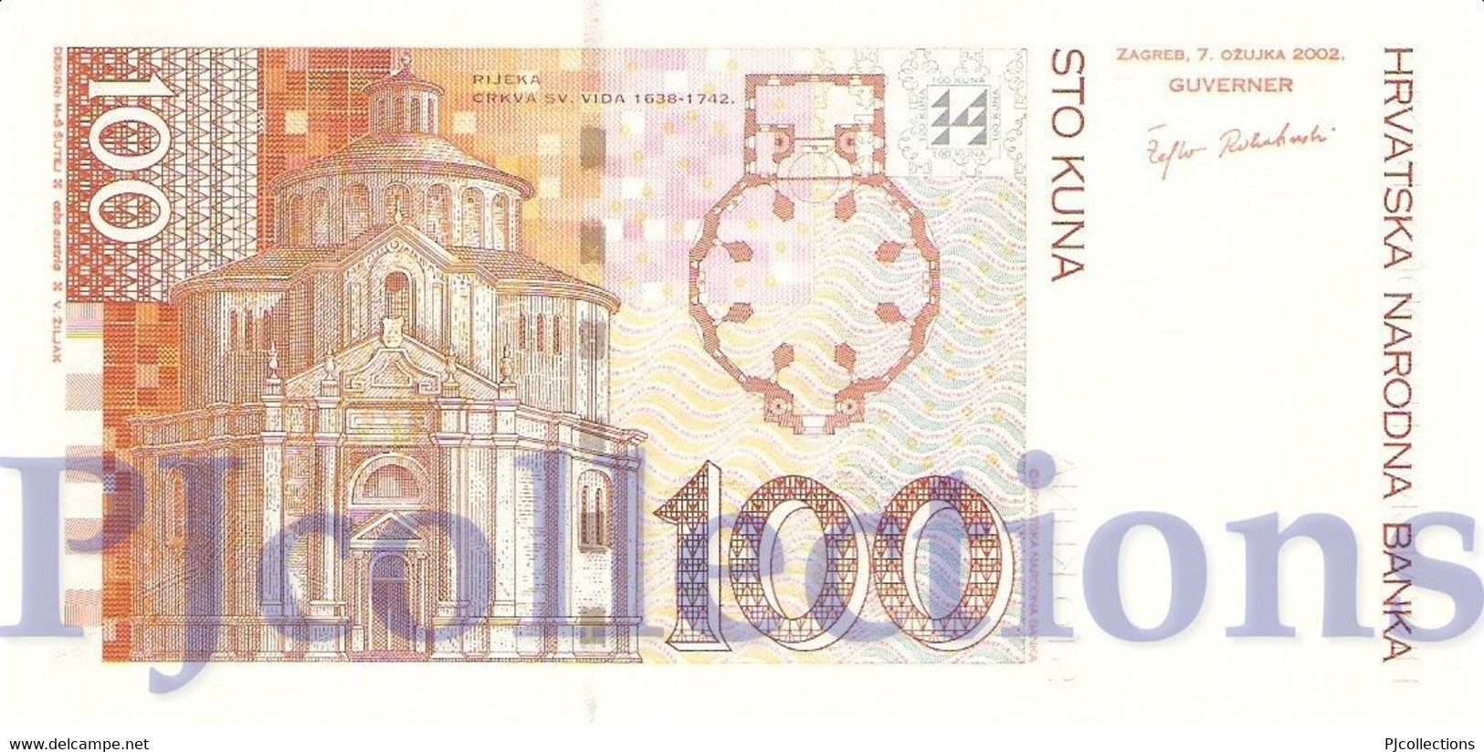 CROATIA 100 KUNA 2002 PICK 41a UNC - Croatia