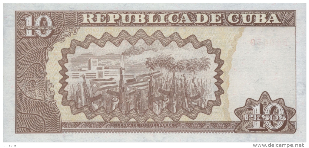 KUBA 10 PESOS 2002 PICK 117e UNC - Cuba