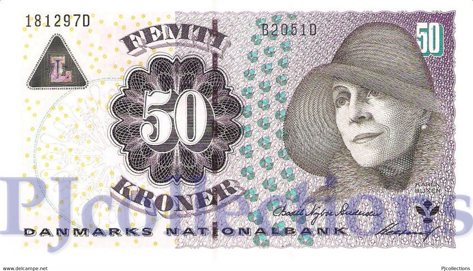 DENMARK 50 KRONER 2005 PICK 60b UNC - Denmark