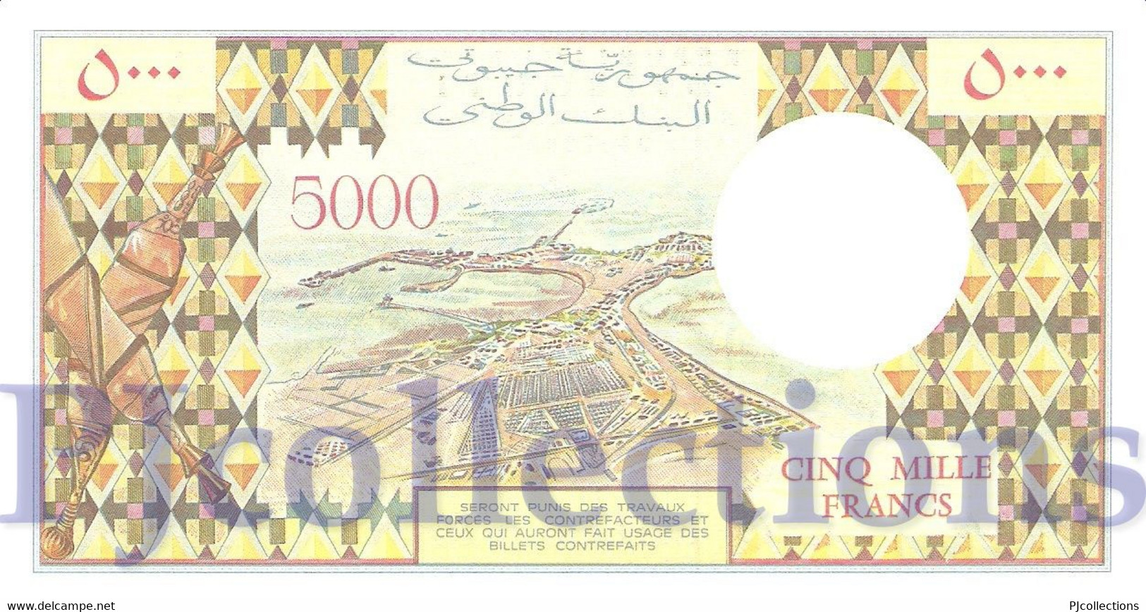 DJIBOUTI 5000 FRANCS 1998 PICK 38d UNC - Djibouti