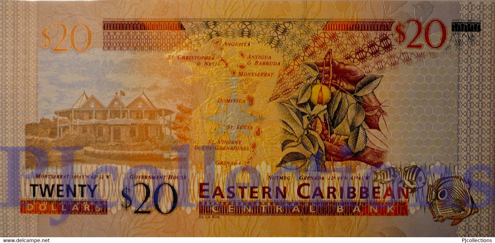 EAST CARIBBEAN 20 DOLLARS 2003 PICK 44m UNC - East Carribeans