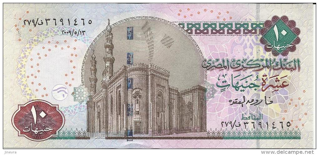 EGYPT 10 POUNDS 2009 PICK NEW UNC - Egypte