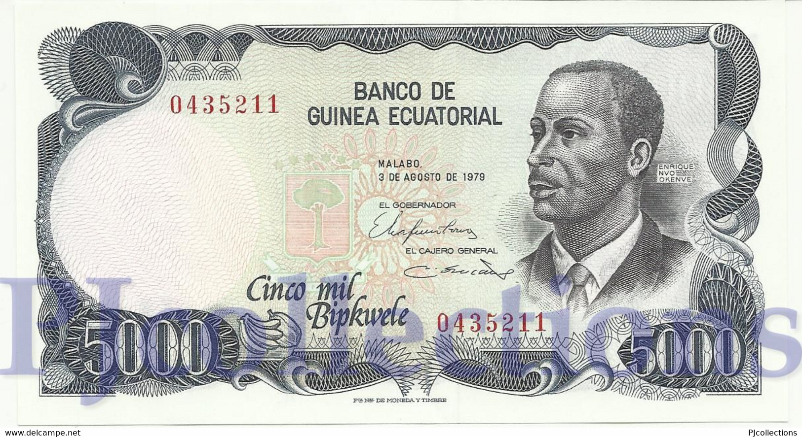 EQUATORIAL GUINEA 5000 BIPKWELE 1979 PICK 17 UNC - Guinée Equatoriale