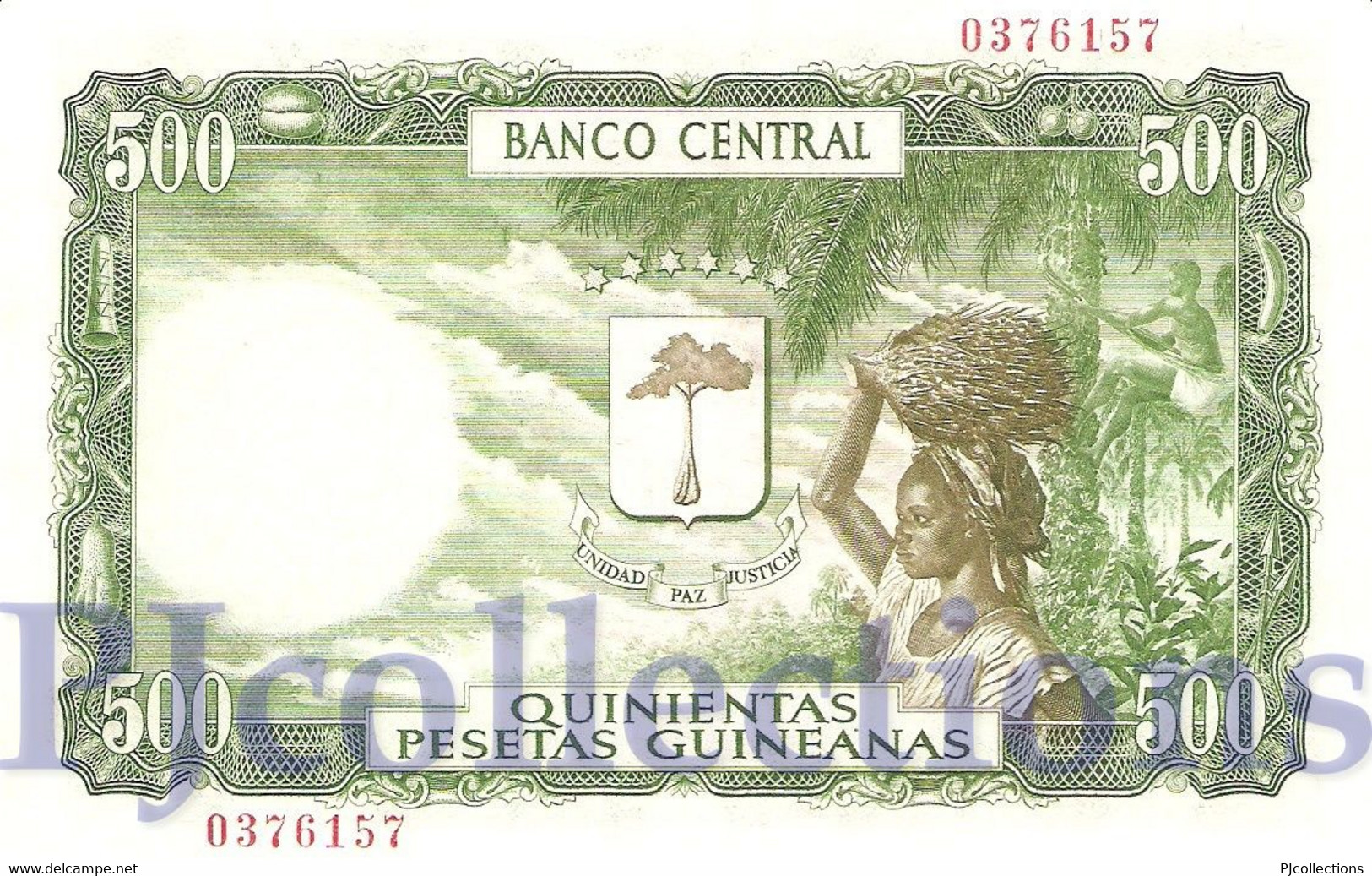 EQUATORIAL GUINEA 5000 BIPKWELE 1980 PICK 19 AUNC - Guinée Equatoriale