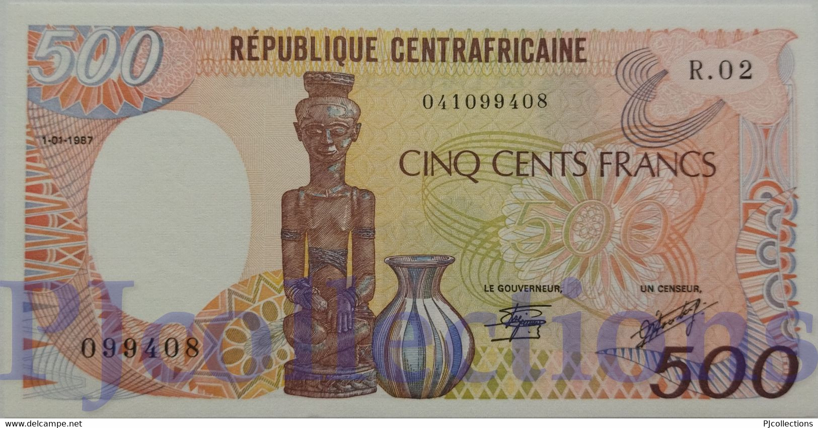 EQUATORIAL GUINEA 500 FRANCS 1985 PICK 20 UNC - Aequatorial-Guinea