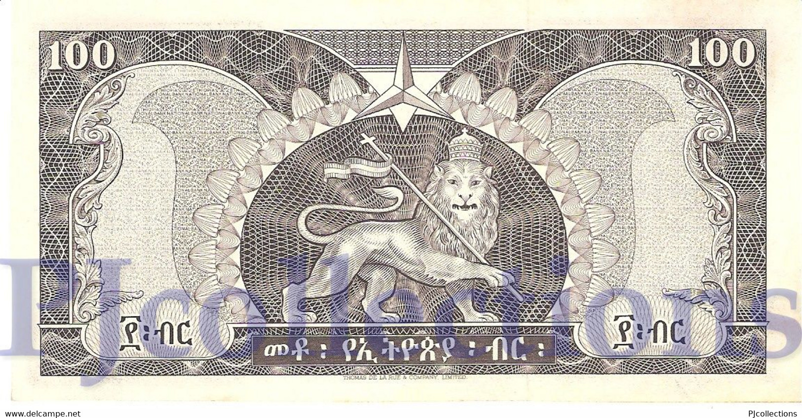 ETHIOPIA 100 DOLLARS 1966 PICK 29a AU/UNC - Ethiopia