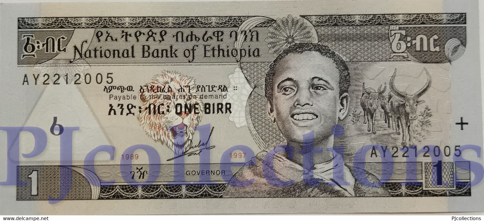 ETHIOPIA 1 BIRR 1997 PICK 46a UNC - Aethiopien