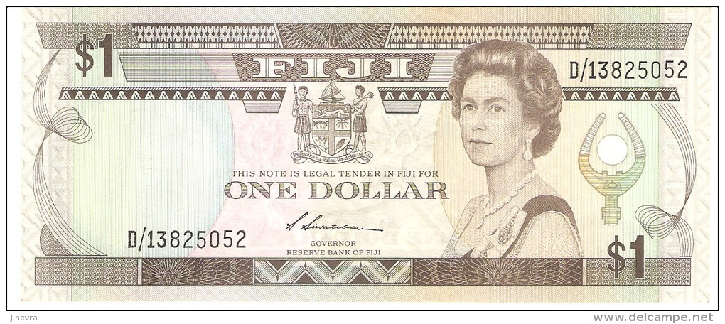 FIJI 1 DOLLARS 1987 PICK 86a AUNC - Fidji