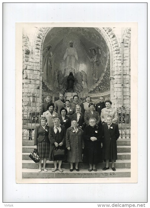 Aalst :  1962 :  Gepensioneerde Bedevaarders Lourdes   24 X 18 Cm  ( 2 Scan ) - Aalst