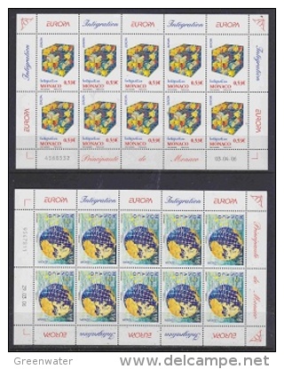 Europa Cept 2006 Monaco 2v Sheetlets ** Mnh (F2955A) - 2006