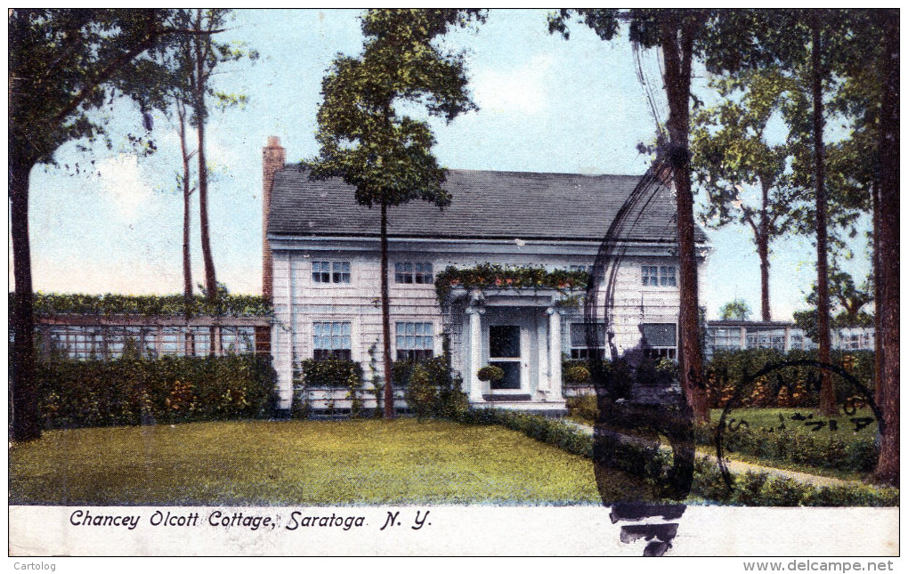 Chancey Olcott Cottage, Saratoga. N. Y. - Saratoga Springs