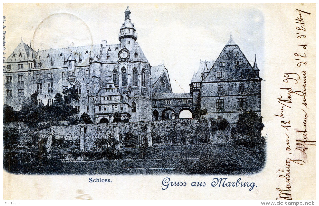 Gruss Aus Marburg. Schloss (1899) - Saluti Da.../ Gruss Aus...