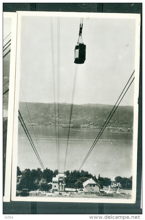 N°1539-  Annecy ( Haute Savoie )  Téléférique Du Veyrier Du Lac , La Gare De Départ Et Le Lac  Faz117 - Veyrier