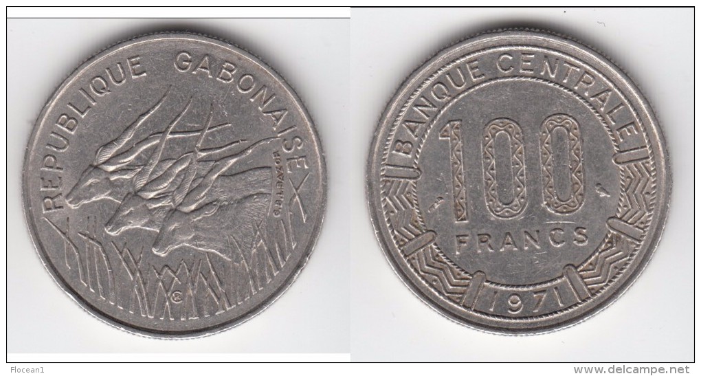 **** GABON - AFRIQUE CENTRALE - CENTRAL AFRICAN STATES - 100 FRANCS 1971 **** EN ACHAT IMMEDIAT !!! - Gabón