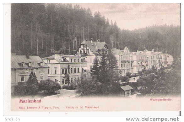 MARIENBAD (MARIANSKE LAZNE) 6292 WALDQUELIZEILE - Tschechische Republik