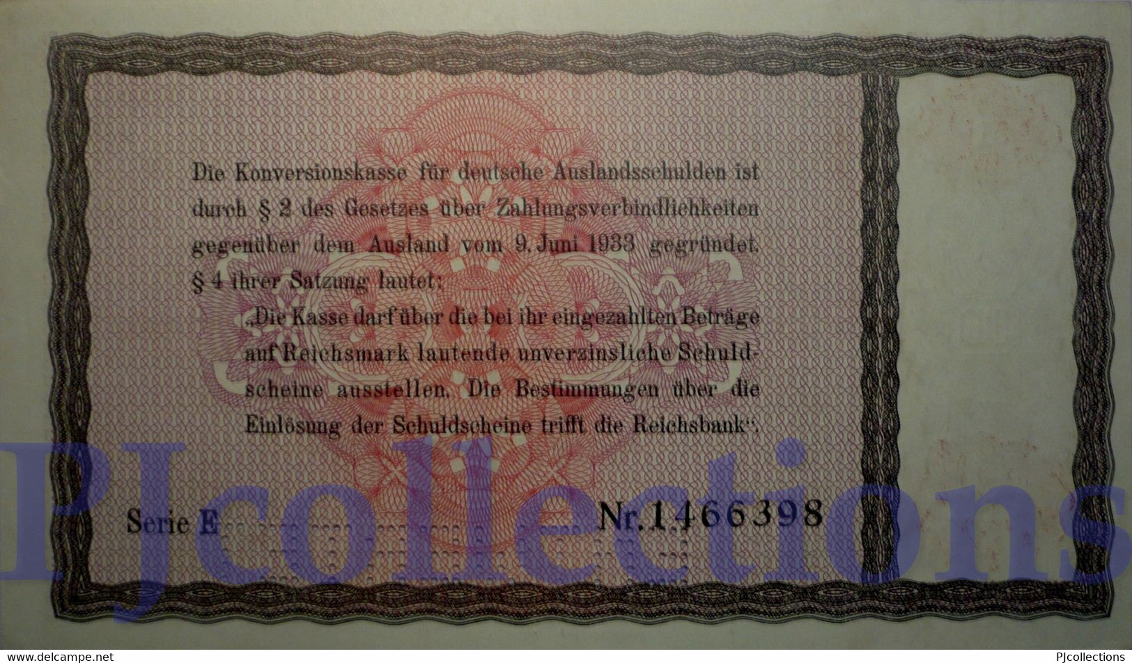 GERMANY 10 REICHSMARK 1934 PICK 208 AUNC PERFORATED "ENTWERTET" - 10 Reichsmark