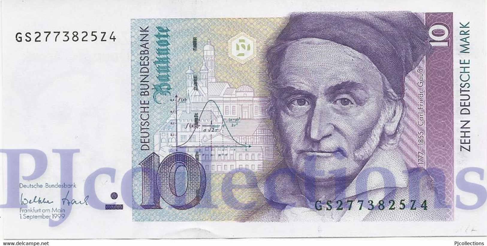 GERMANY FEDERAL REPUBLIC 10 DEUTSCHEMARK 1999 PICK 38d UNC - 10 Deutsche Mark