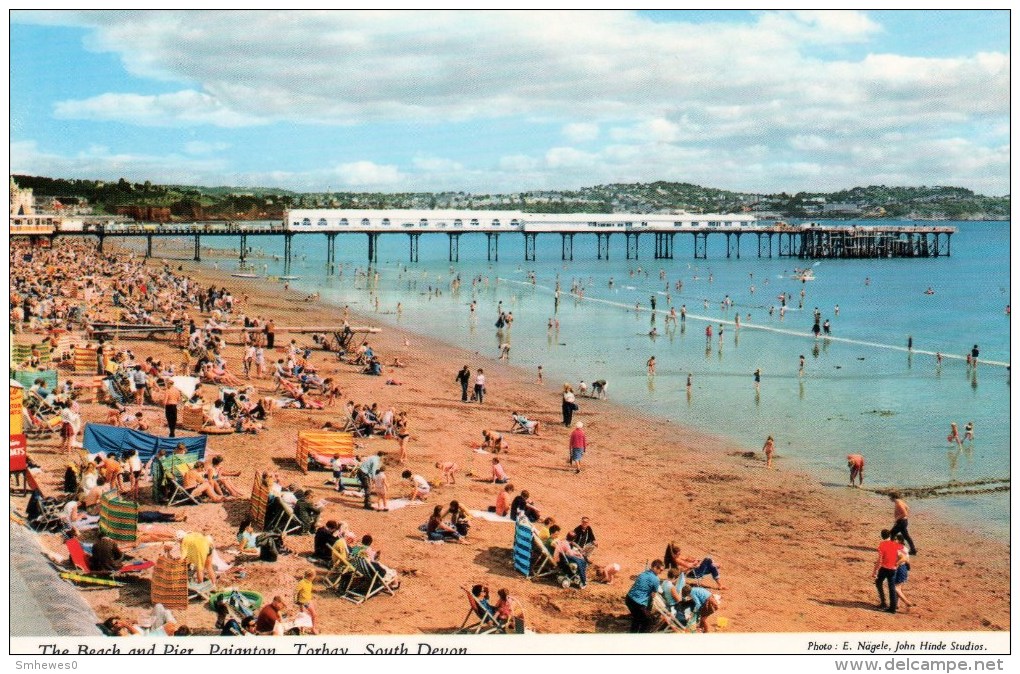 Postcard - Paignton Pier & Beach, Devon. 3DC200 - Paignton