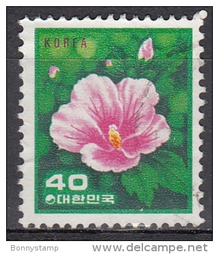 Korea Republic, 1981/89 - 40w Rose Of Sharon - Nr.1256 Usato° - Corea Del Sud