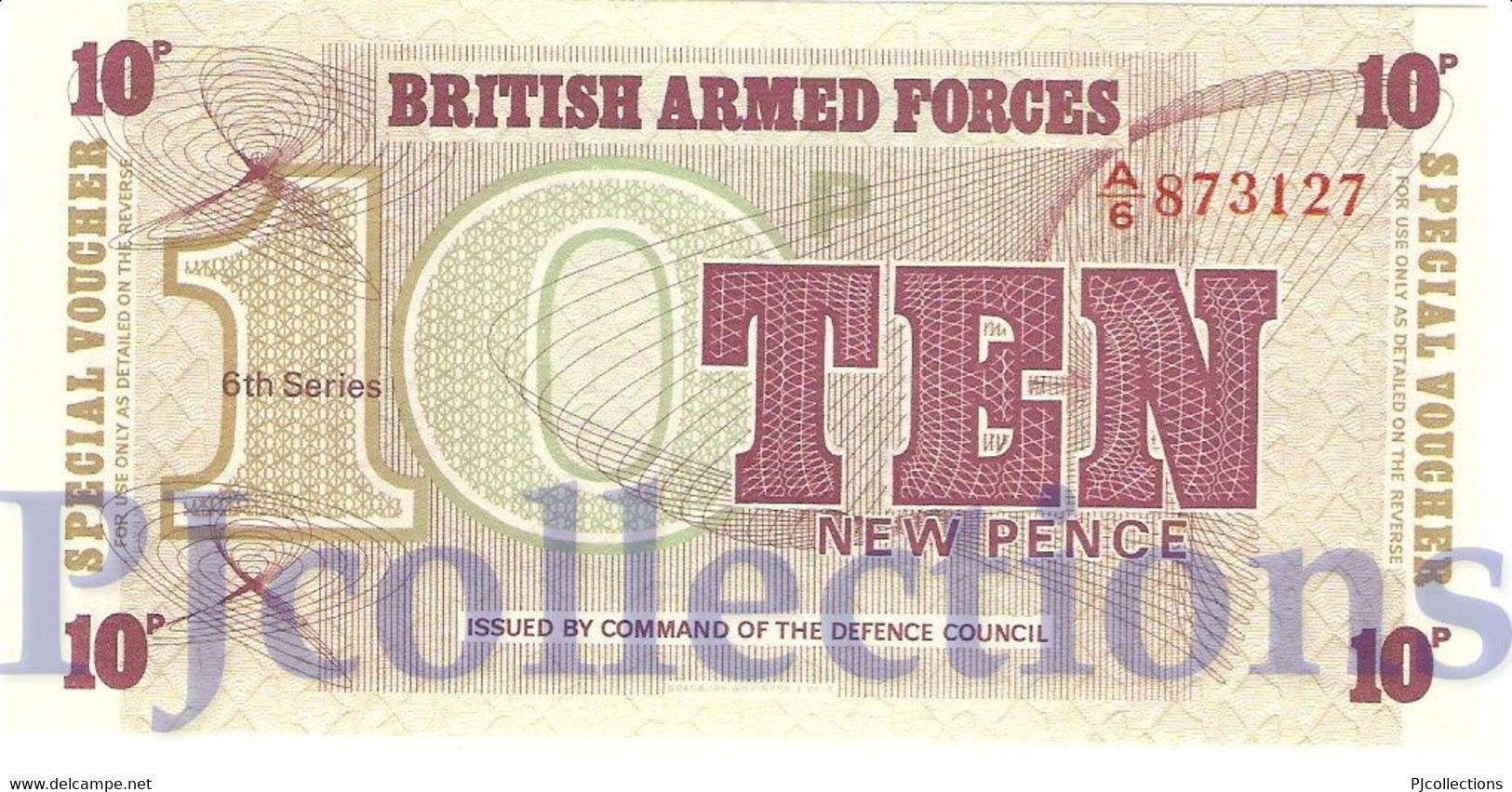 GREAT BRITAIN 10 NEW PENCE 1972 PICK M48 UNC - Autoridad Militar Británica