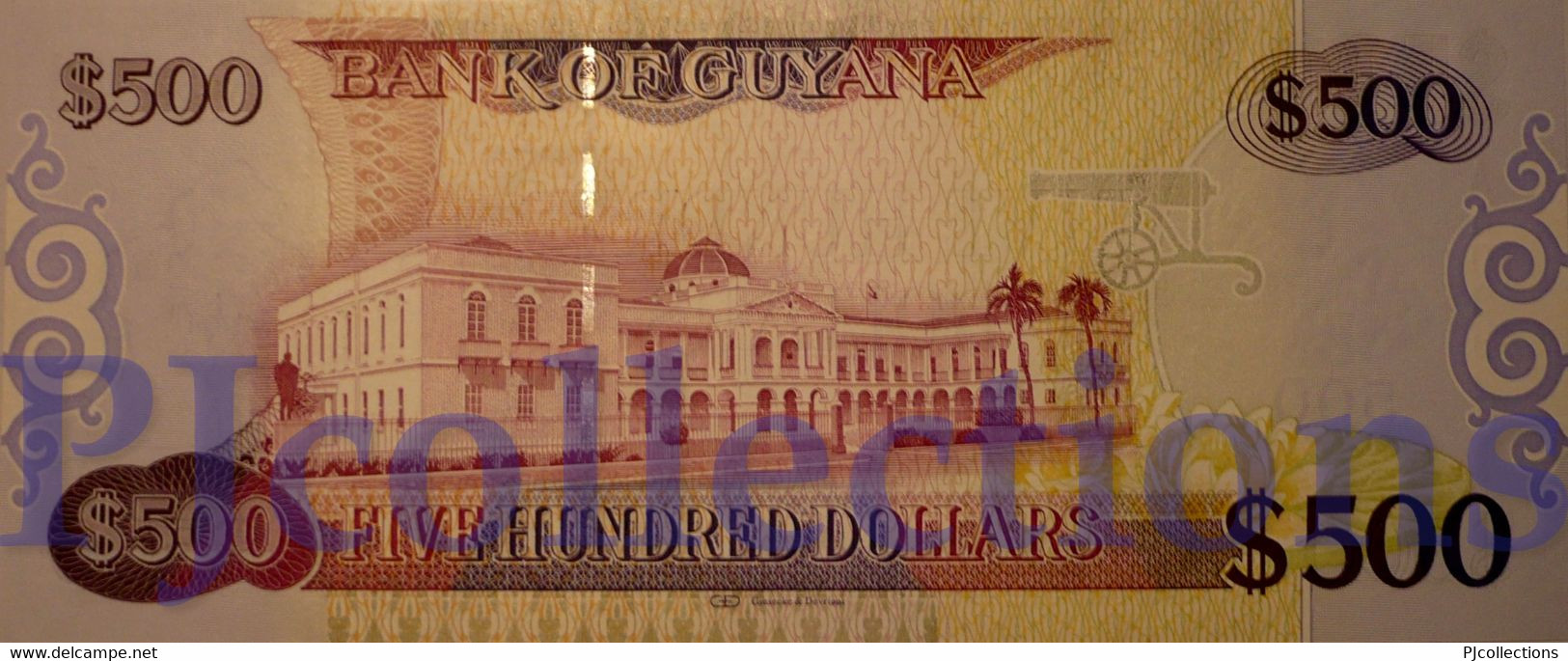 GUYANA 500 DOLLARS 2011 PICK 37a UNC PREFIX "AA" - Guyana