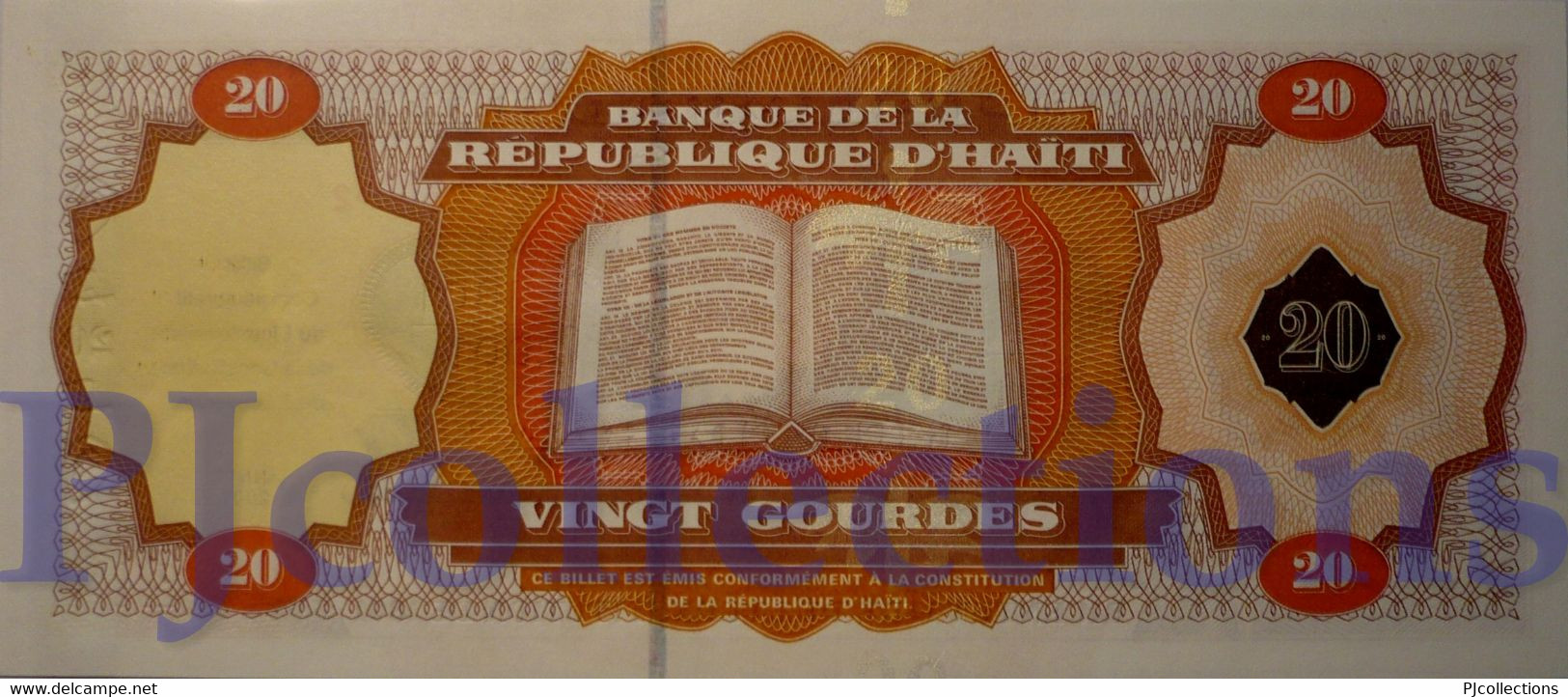 HAITI 20 GOURDES 2001 PICK 271 UNC - Haïti