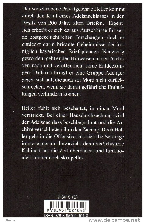 MICHEL Krimi Das Schwarze Kabinett 2014 Neu ** 20€ Philatelistische Kriminalroman History Book Germany 978-3-95402-104-8 - Filatelia E Storia Postale