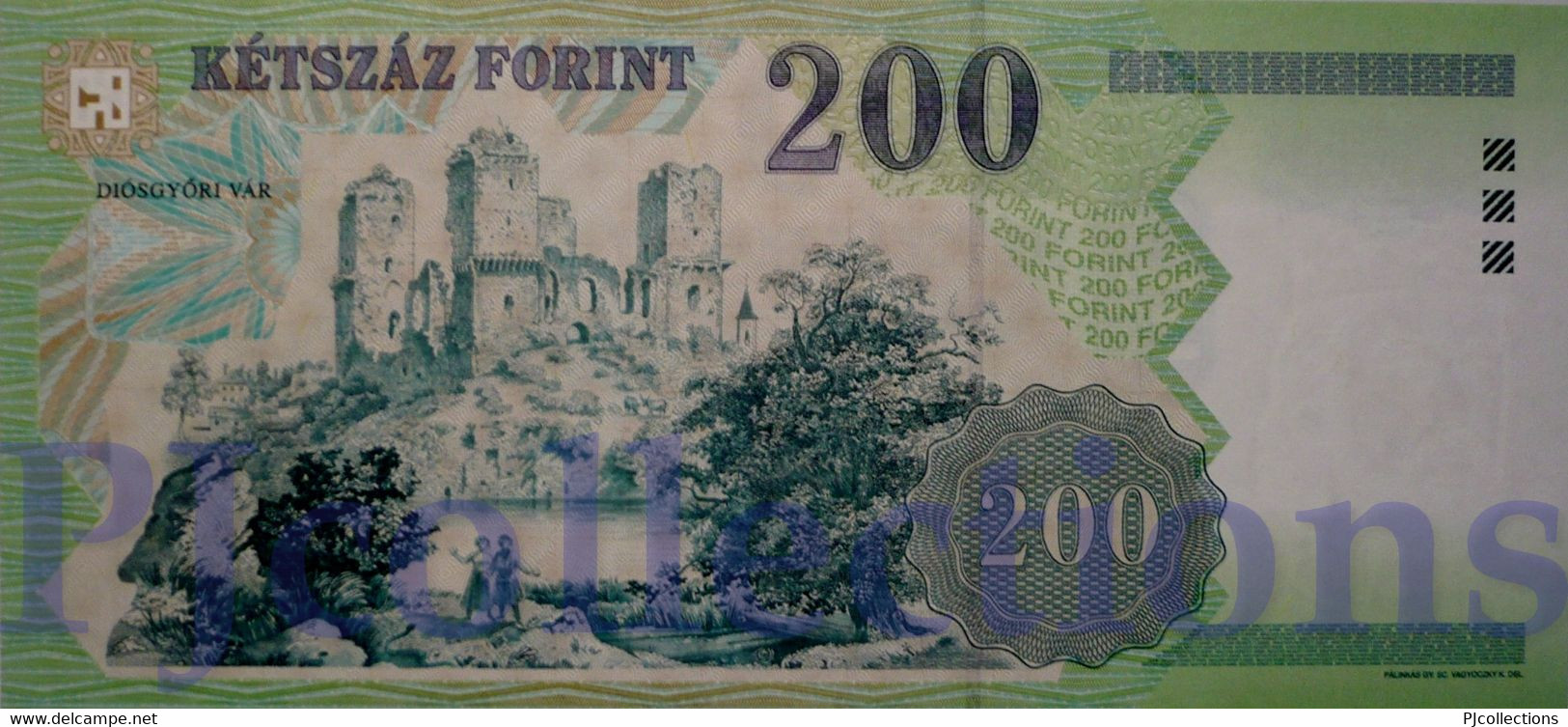 HUNGARY 200 FORINT 2002 PICK 187b UNC - Hungary