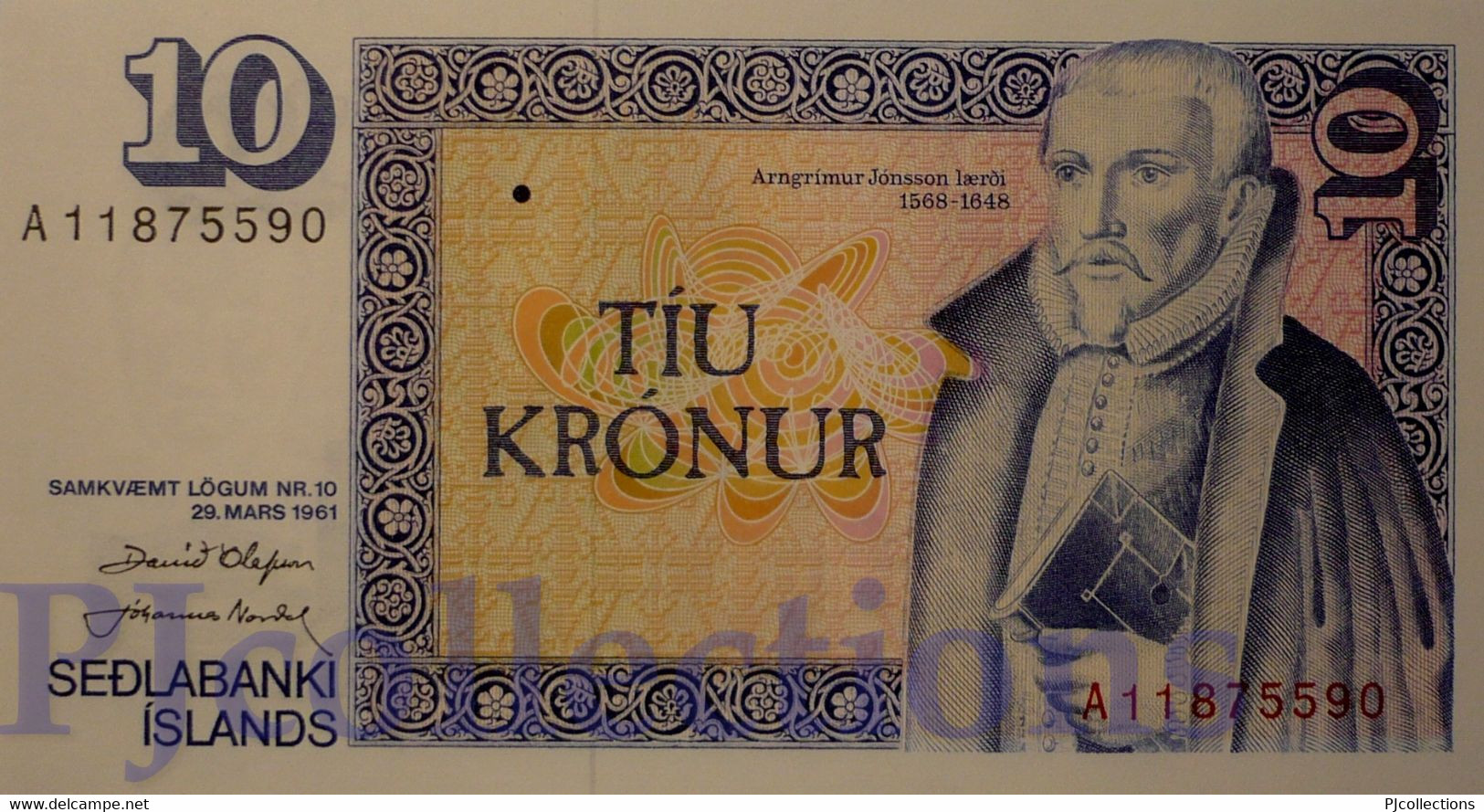 ICELAND 10 KRONUR 1981 PICK 48a UNC - Island