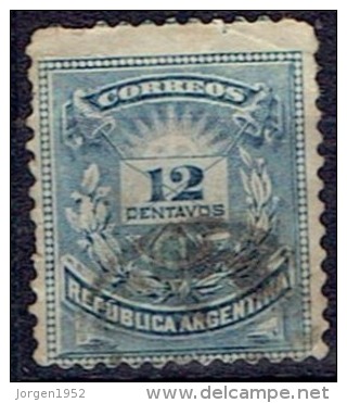 ARGENTINA #  STAMPS FROM YEAR 1884 STANLEY GIBBONS 103 - Usados